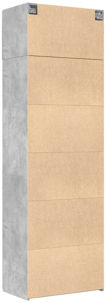 Spintelė daiktams, betono, 70x42,5x225cm, apdirbta mediena