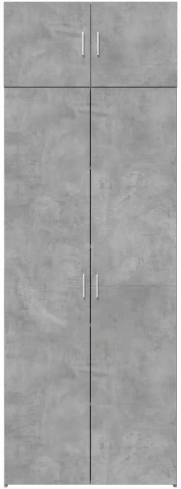 Spintelė daiktams, betono, 80x42,5x225cm, apdirbta mediena