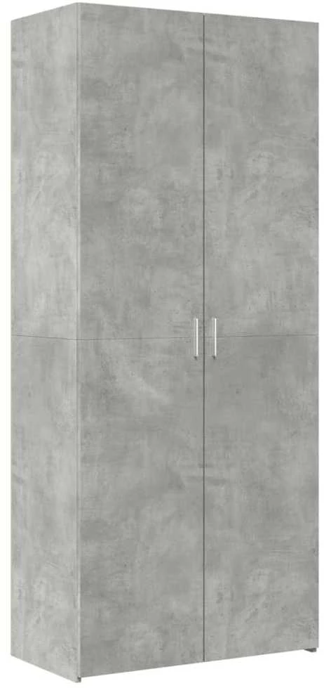 Spintelė daiktams, betono, 80x42,5x225cm, apdirbta mediena
