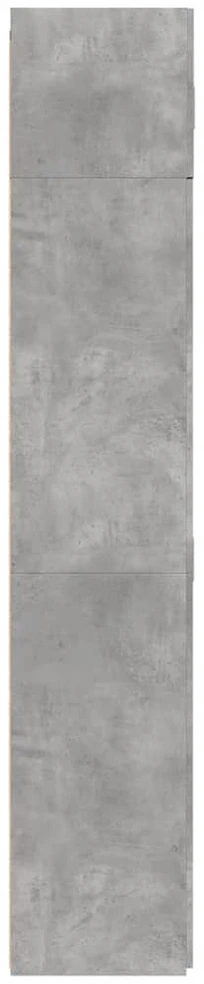 Spintelė daiktams, betono, 80x42,5x225cm, apdirbta mediena