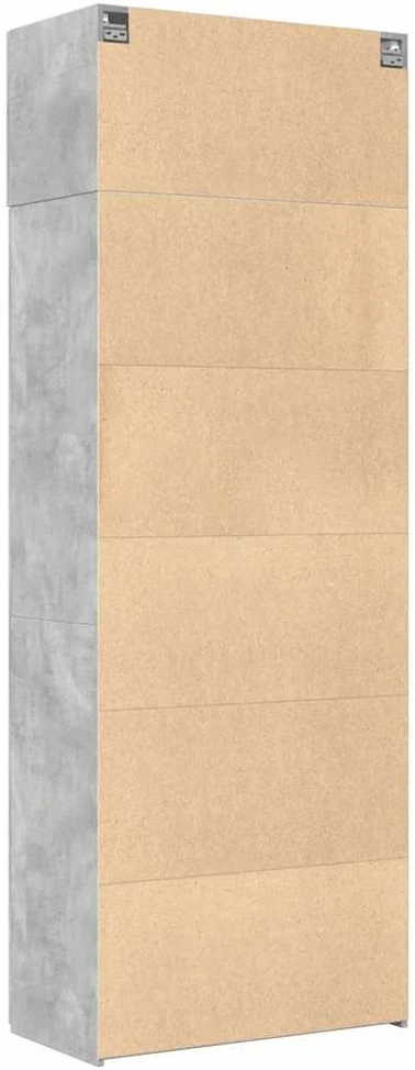 Spintelė daiktams, betono, 80x42,5x225cm, apdirbta mediena