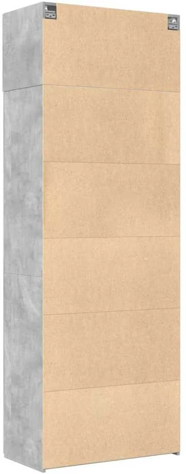 Spintelė daiktams, betono, 80x42,5x225cm, apdirbta mediena