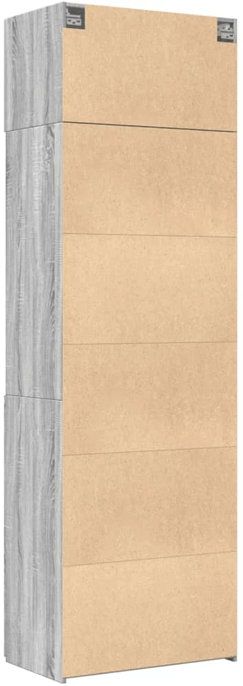 Spintelė daiktams, pilka ąžuolo, 70x42,5x225cm, mediena