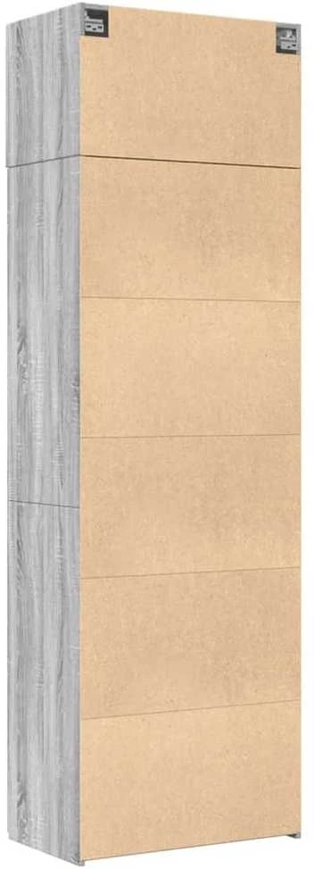 Spintelė daiktams, pilka ąžuolo, 70x42,5x225cm, mediena