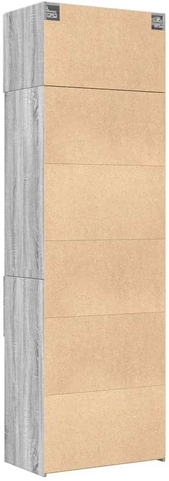 Spintelė daiktams, pilka ąžuolo, 70x42,5x225cm, mediena
