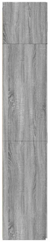 Spintelė daiktams, pilka ąžuolo, 80x42,5x225cm, mediena