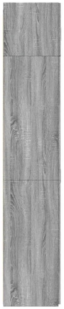 Spintelė daiktams, pilka ąžuolo, 80x42,5x225cm, mediena