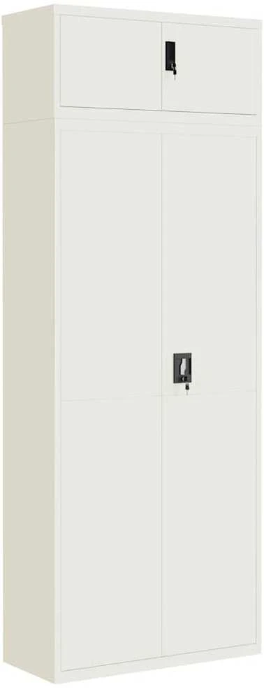 Spintelė dokumentams, baltos spalvos, 90x40x240cm, plienas