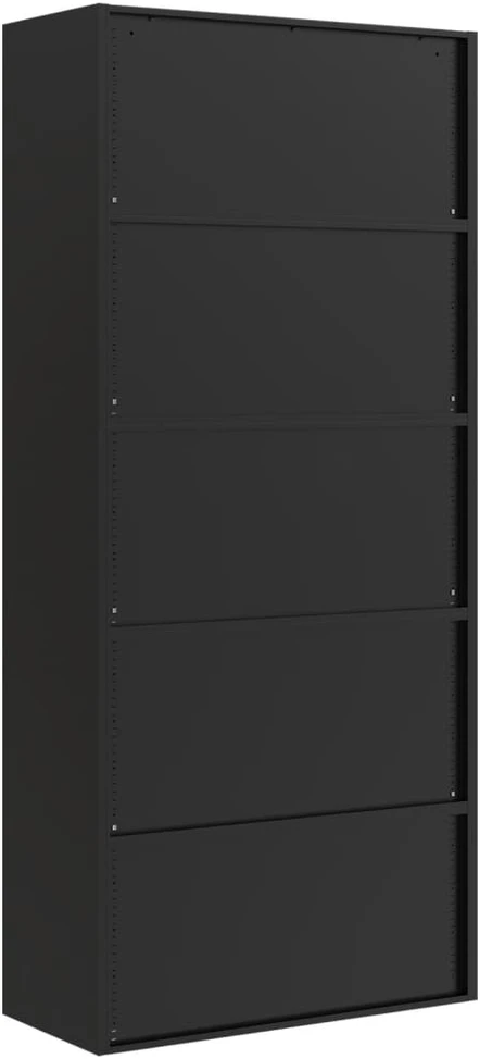Spintelė dokumentams, juodos spalvos, 90x40x240cm, plienas