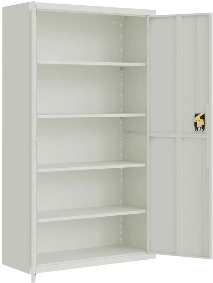 Spintelė dokumentams, šviesiai pilka, 105x40x180cm, plienas
