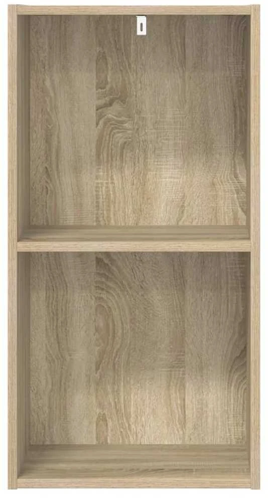 Spintelė knygoms, 2 aukštų, ąžuolo, 40x30x76,5cm, mediena