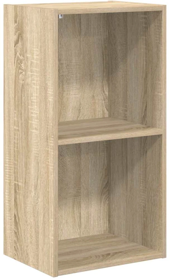 Spintelė knygoms, 2 aukštų, ąžuolo, 40x30x76,5cm, mediena
