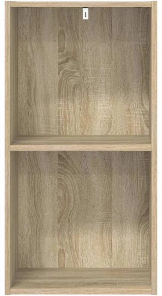 Spintelė knygoms, 2 aukštų, ąžuolo, 40x30x76,5cm, mediena