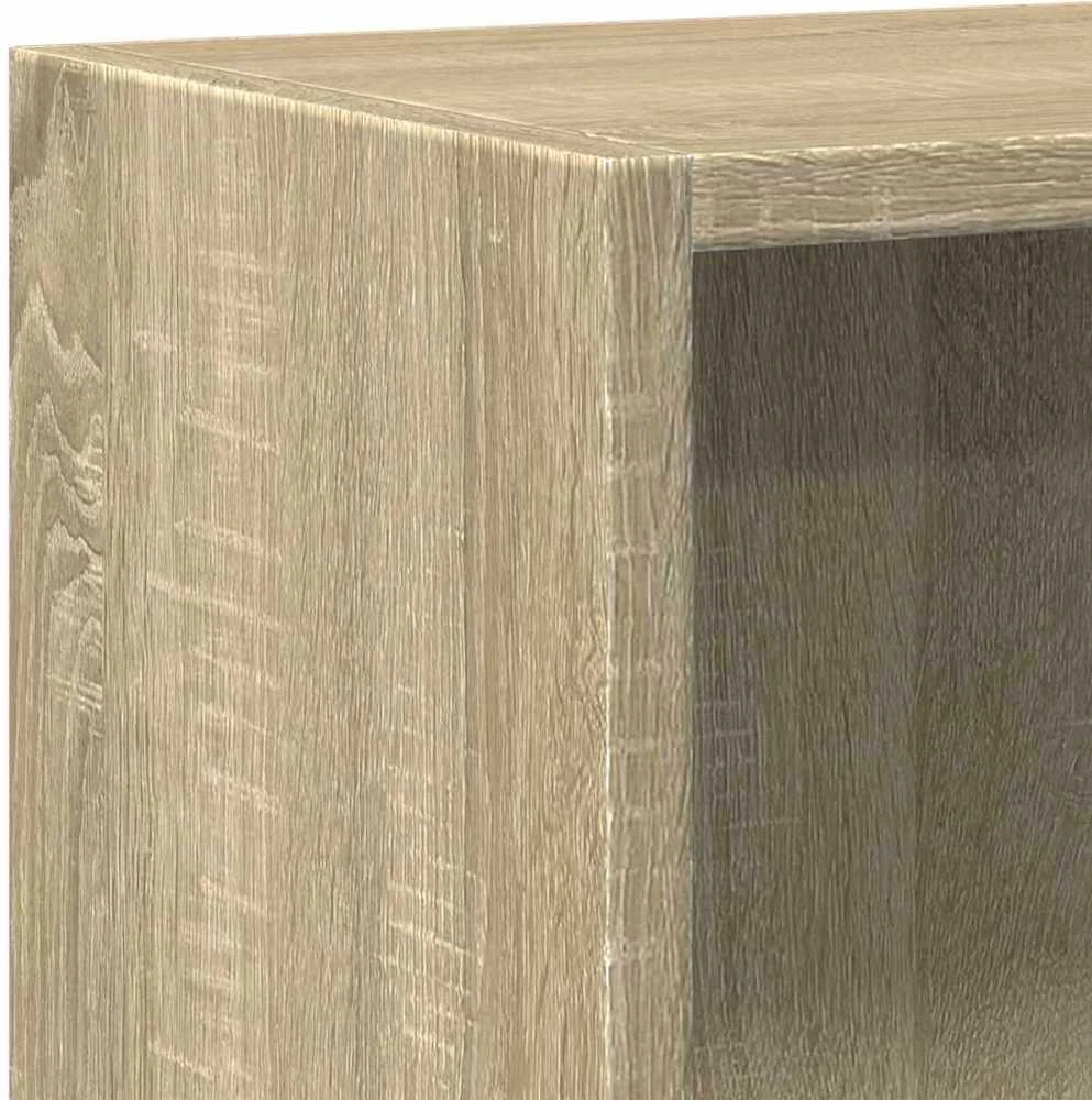 Spintelė knygoms, 2 lentynos, ąžuolo spalvos, 60x30x76,5cm, MDP