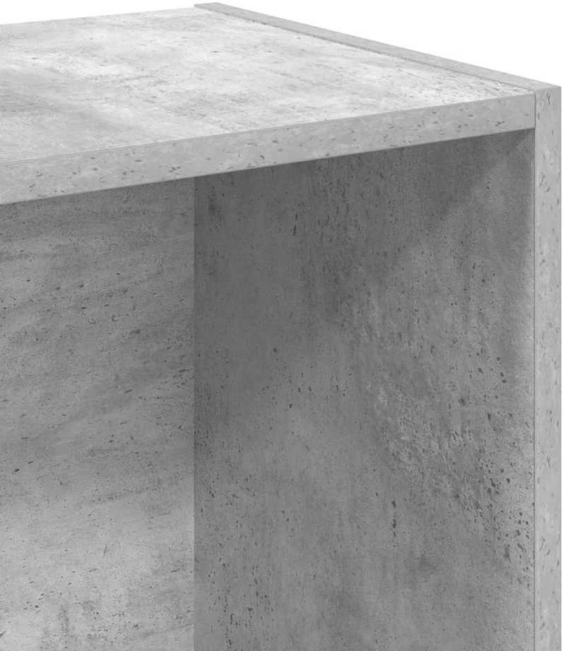 Spintelė knygoms, 2 lentynos, betono pilka, 40x30x76,5cm, MDP