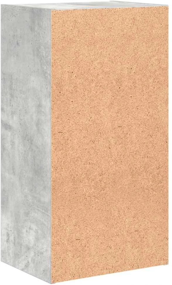 Spintelė knygoms, 2 lentynos, betono pilka, 40x30x76,5cm, MDP