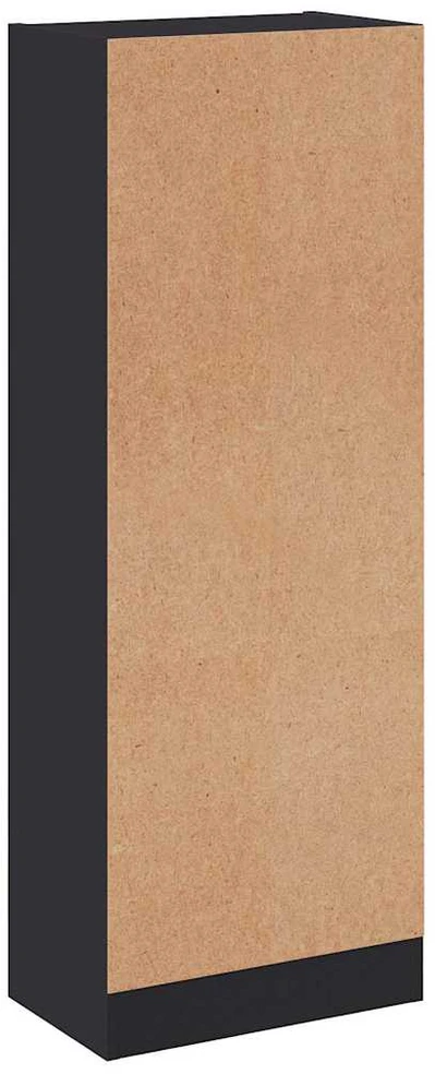 Spintelė knygoms, 3 aukštų, pilka, 40x24x109cm, mediena