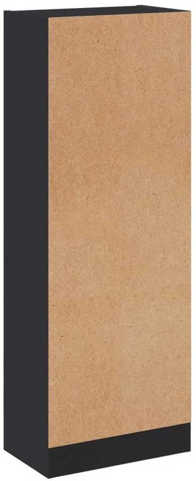 Spintelė knygoms, 3 aukštų, pilka, 40x24x109cm, mediena