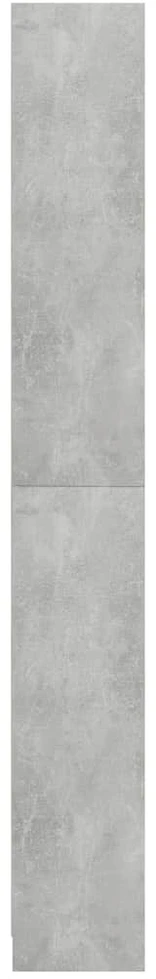 Spintelė knygoms, 5 aukštų, betono, 80x24x175cm, mediena