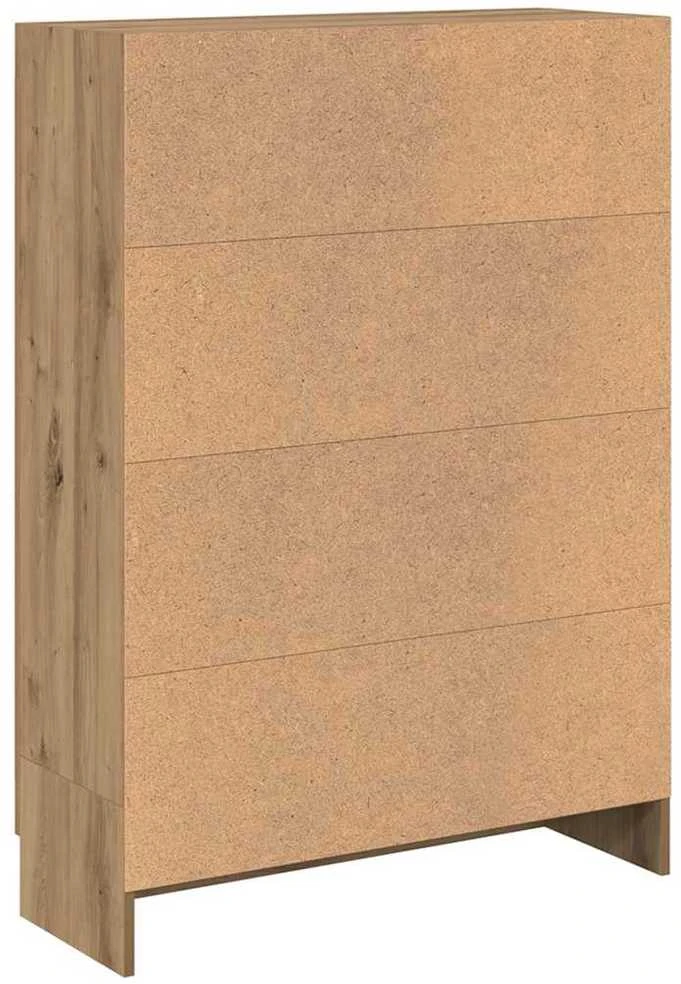 Spintelė knygoms, artisano ąžuolo, 82,5x30,5x115cm, mediena