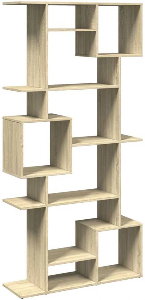 Spintelė knygoms, ąžuolo spalvos, 92x29x188cm, MDP