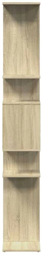 Spintelė knygoms, ąžuolo spalvos, 92x29x188cm, MDP