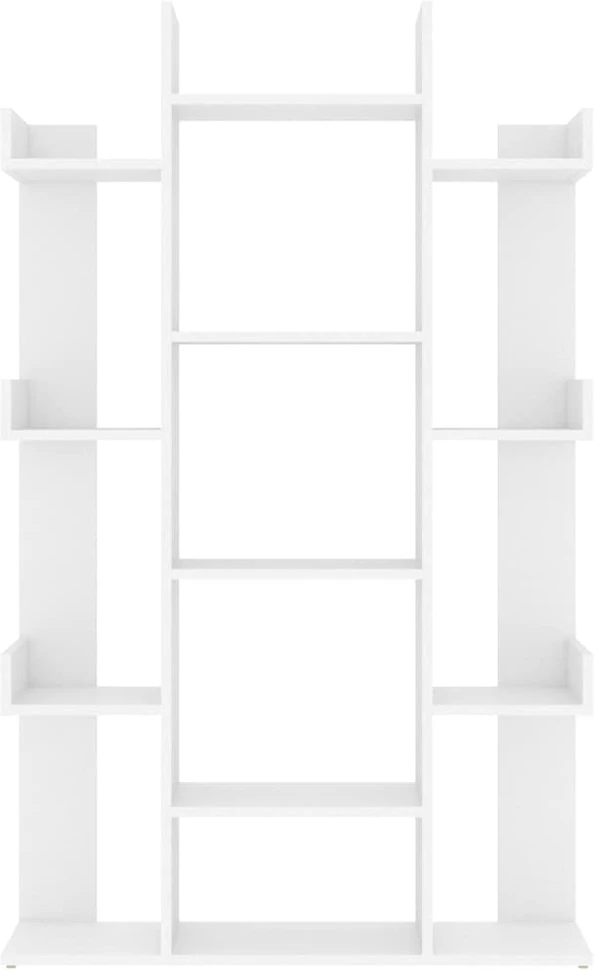 Spintelė knygoms, balta, 86x25,5x140cm, apdirbta mediena