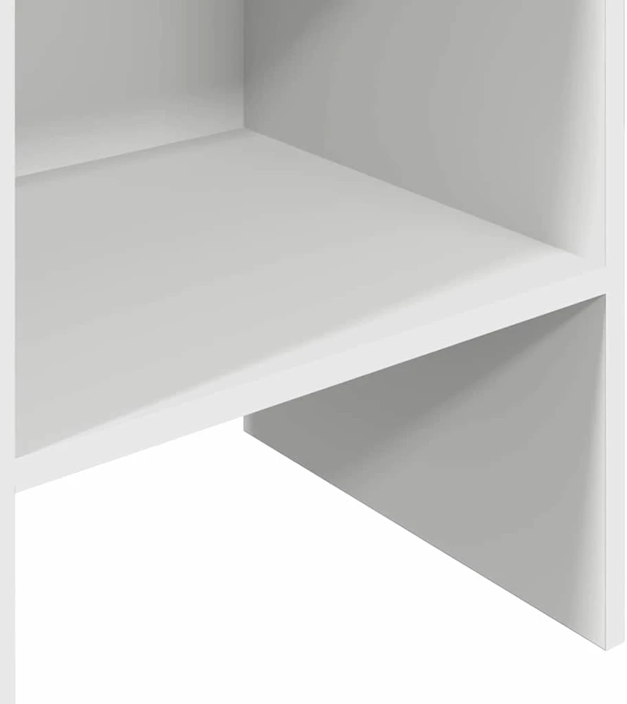 Spintelė knygoms, baltos spalvos, 40x35x180cm, apdirbta mediena