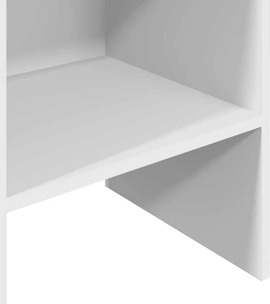 Spintelė knygoms, baltos spalvos, 40x35x180cm, apdirbta mediena