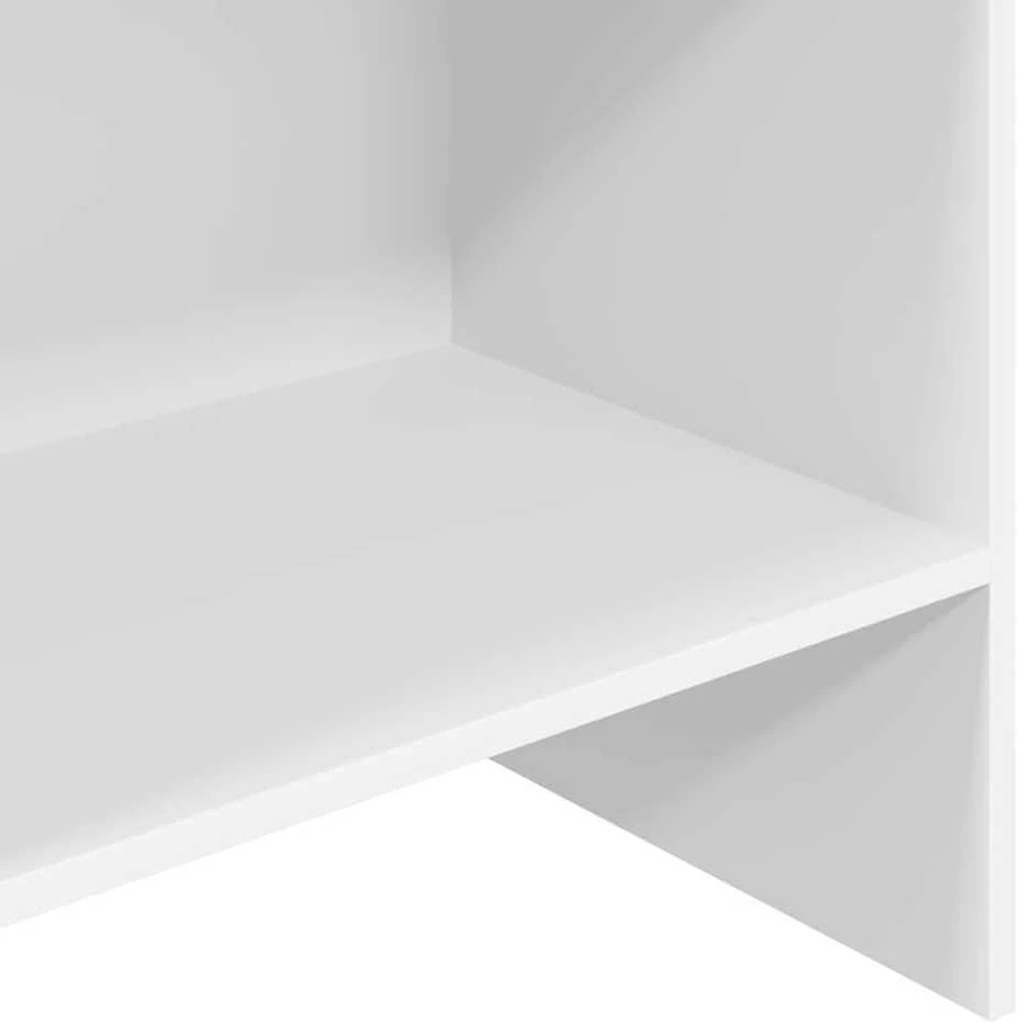 Spintelė knygoms, baltos spalvos, 60x35x180cm, apdirbta mediena