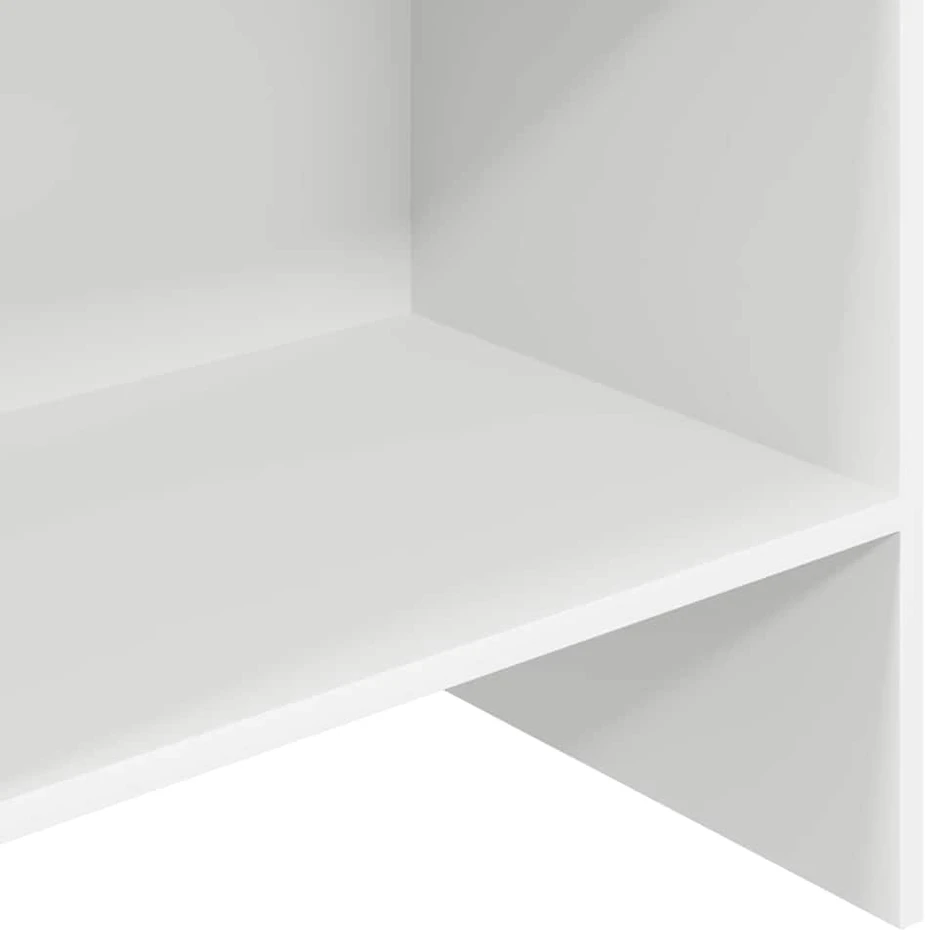 Spintelė knygoms, baltos spalvos, 60x35x180cm, apdirbta mediena