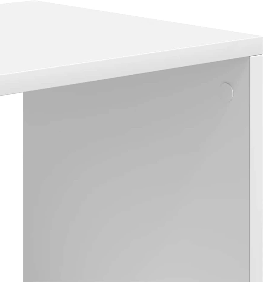 Spintelė knygoms, baltos spalvos, 66x31x112 cm, MDP