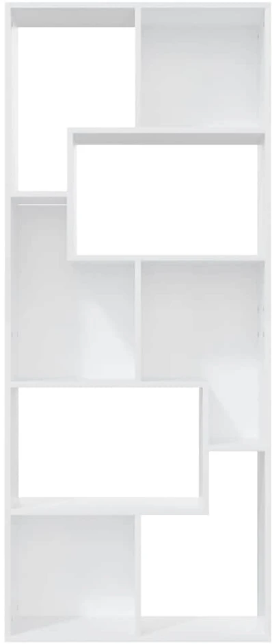Spintelė knygoms, baltos spalvos, 67x24x161cm, apdirbta mediena