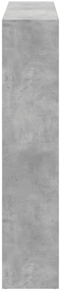 Spintelė knygoms, betono, 137,5x29x137,5cm, apdirbta mediena