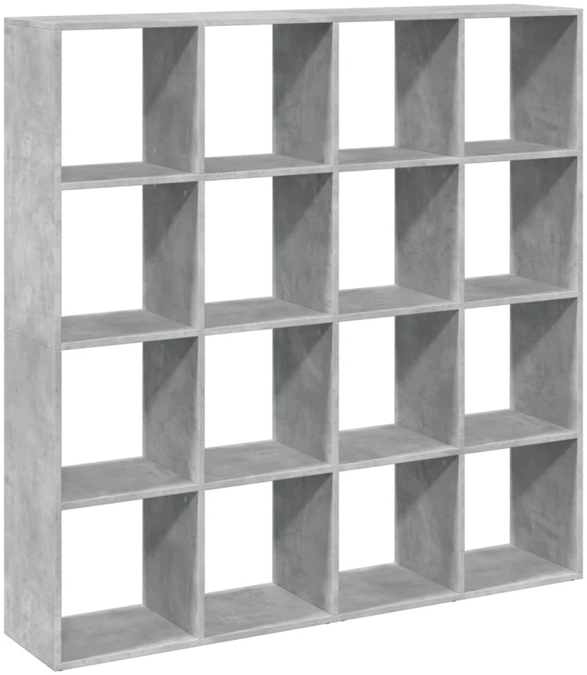 Spintelė knygoms, betono, 137,5x29x137,5cm, apdirbta mediena