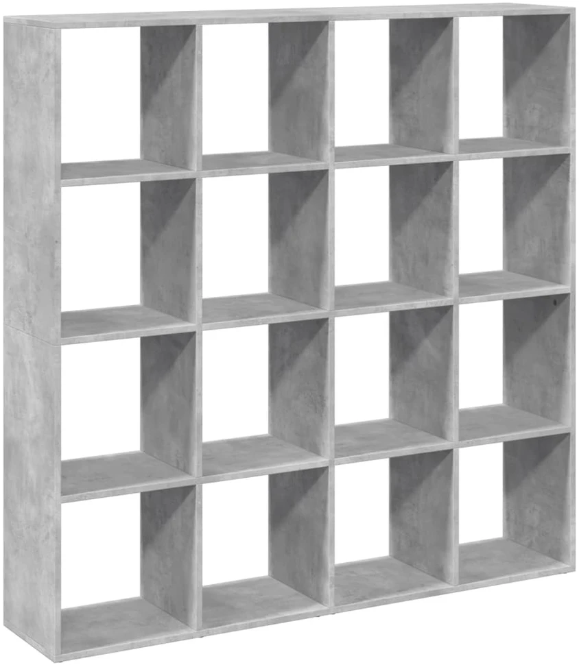 Spintelė knygoms, betono, 137,5x29x137,5cm, apdirbta mediena