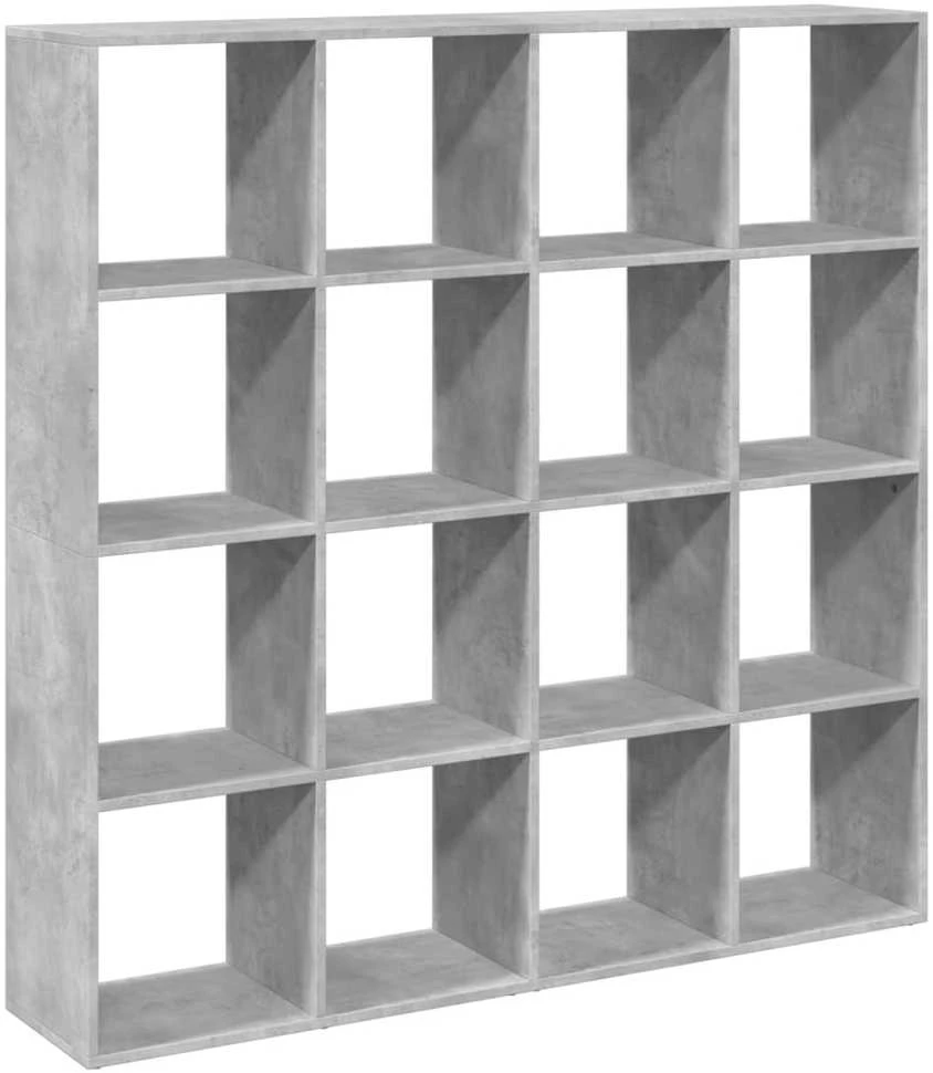 Spintelė knygoms, betono, 137,5x29x137,5cm, apdirbta mediena