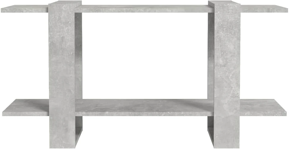 Spintelė knygoms, betono pilka, 100x30x51cm, apdirbta mediena