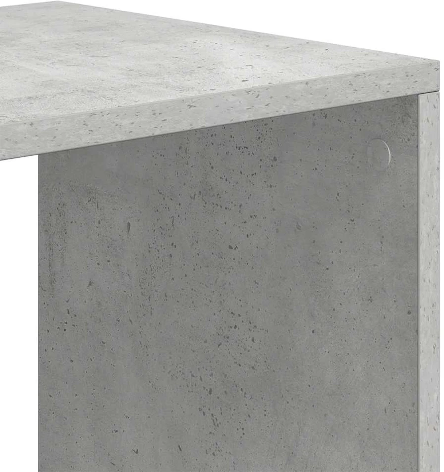 Spintelė knygoms, betono pilka, 66x31x112 cm, MDP