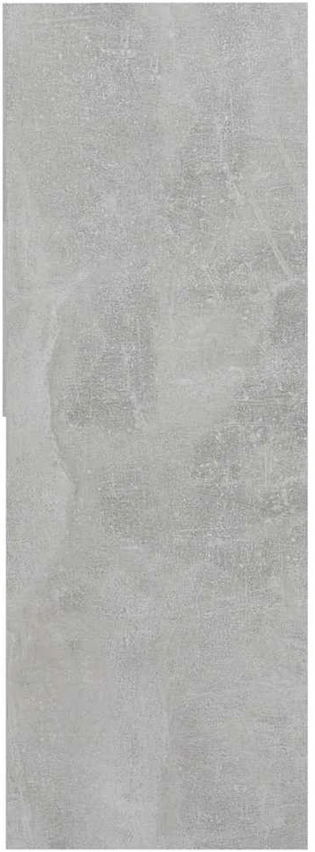 Spintelė knygoms, betono pilka, 67x24x161cm, apdirbta mediena