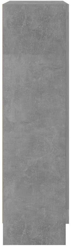 Spintelė knygoms, betono pilka, 82,5x30,5x115cm, mediena
