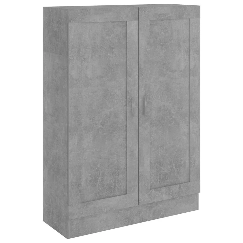 Spintelė knygoms, betono pilka, 82,5x30,5x115cm, mediena