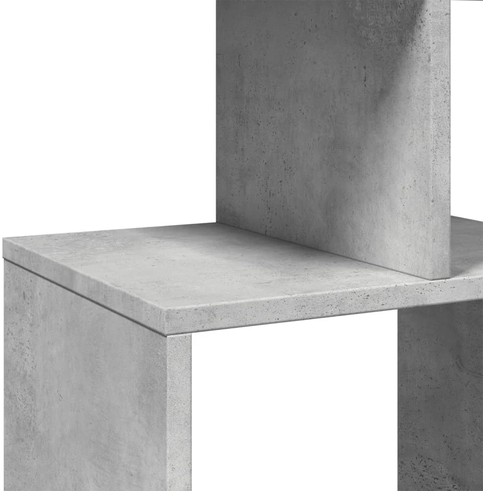 Spintelė knygoms, betono pilkos spalvos, 92x29x188cm, MDP