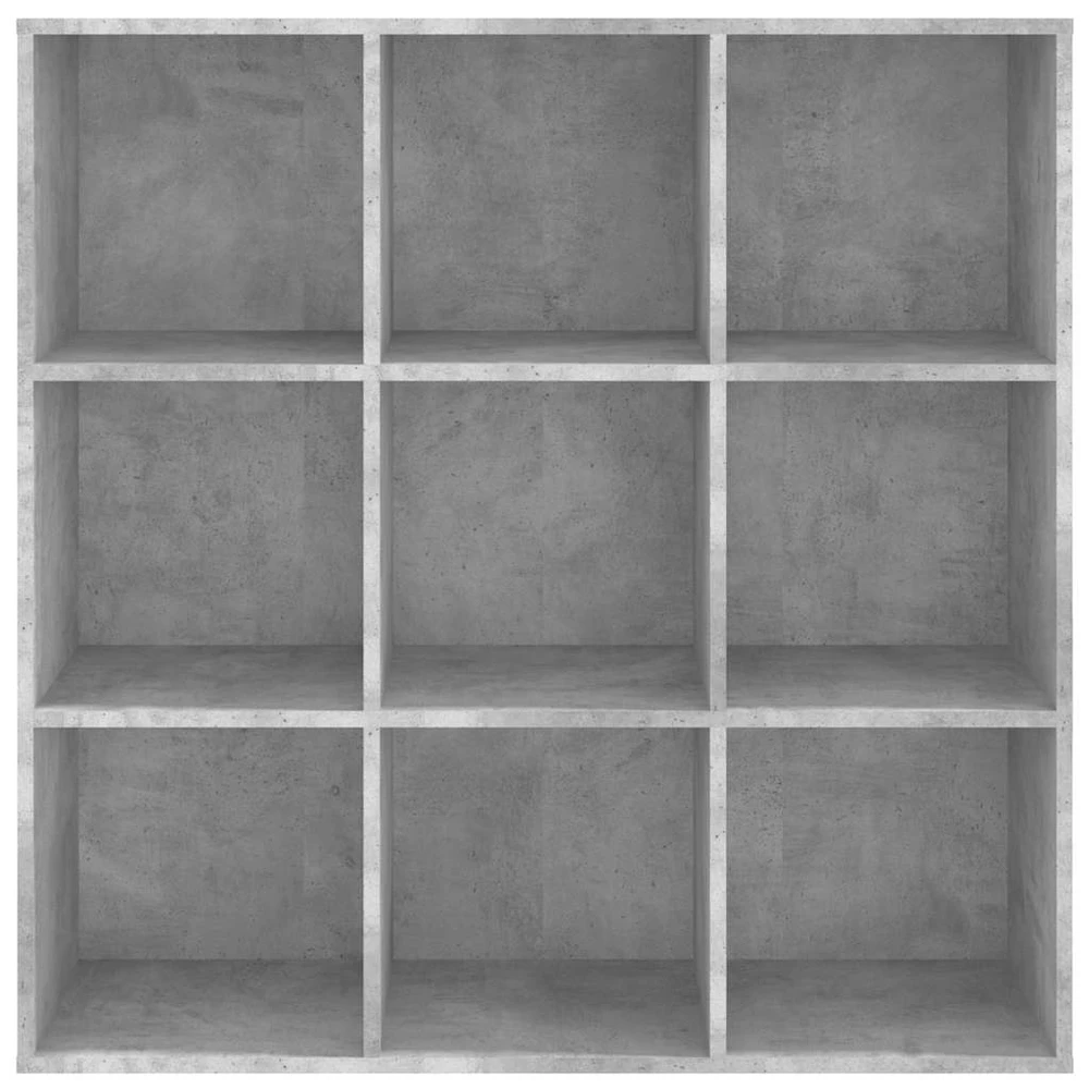 Spintelė knygoms, betono pilkos spalvos, 98x29x97,5 cm