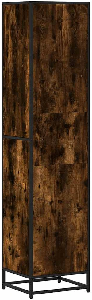 Spintelė knygoms, dūminio ąžuolo, 40x35x170,5cm, mediena