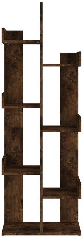 Spintelė knygoms, dūminio ąžuolo, 48x25,5x140cm, mediena