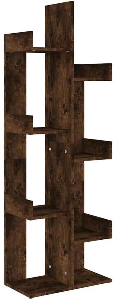 Spintelė knygoms, dūminio ąžuolo, 48x25,5x140cm, mediena