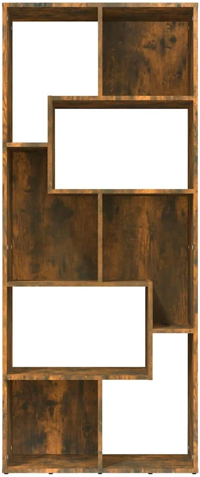 Spintelė knygoms, dūminio ąžuolo, 67x24x161cm, apdirbta mediena
