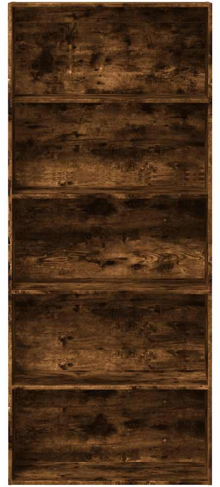 Spintelė knygoms, dūminio ąžuolo, 80x30x189cm, mediena