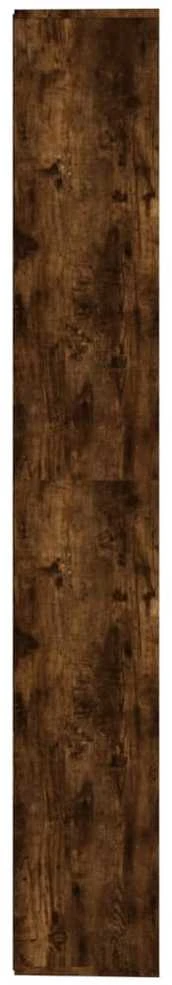 Spintelė knygoms, dūminio ąžuolo spalvos, 155x24x160cm